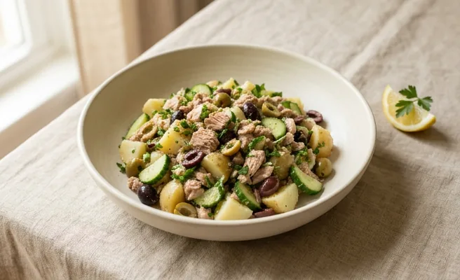 Ton Balıklı Patates Salatası