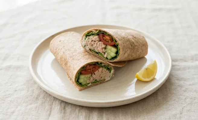 Ton balıklı Tam Buğday Wrap